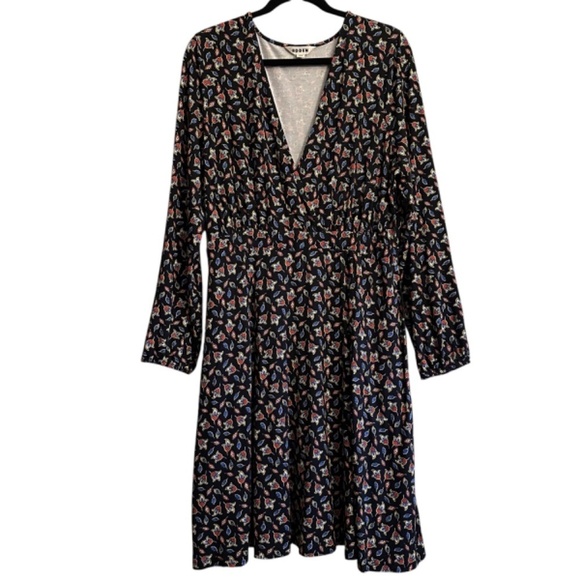 Boden Dress Womens US 16-18R Black Willow Jersey Dress European Classic Preppy - Picture 15 of 15